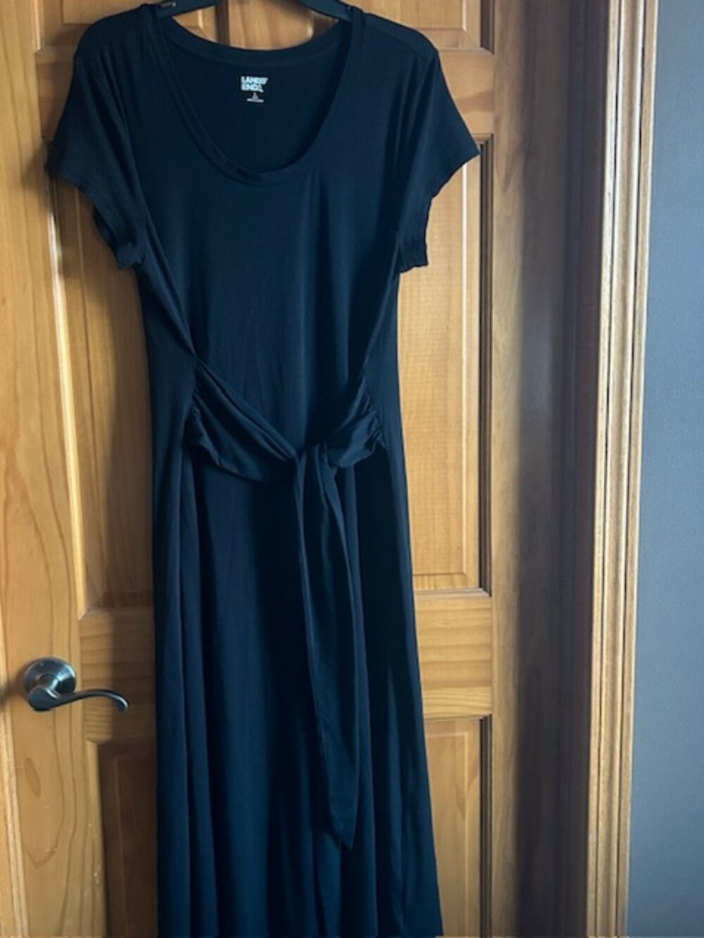 Lands' End Black Dress Size Large